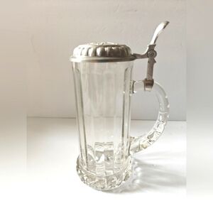 Vintage Miller Genuine Draft 1990 Rastal Glass Beer Stein With Lid